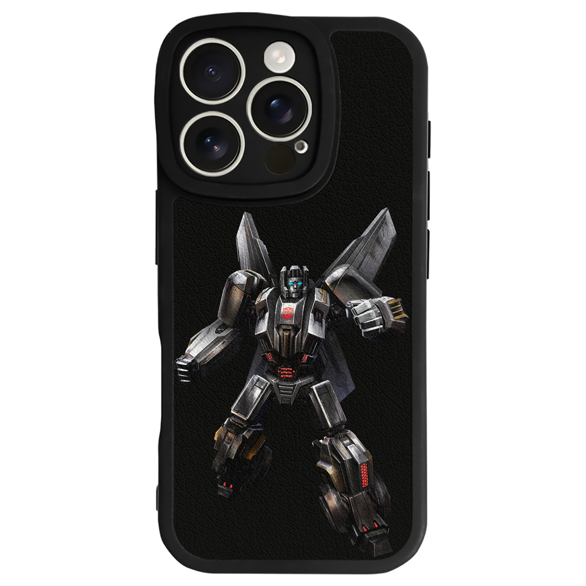 （画像用） Transformers トランスフォーマー 【iPhone 16シリーズ対応】シリコンスマホケース（レザー調） 材質：シリコン